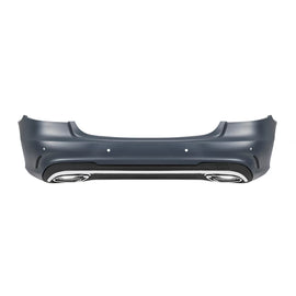 Posteriore A design Line paraurti per Mercedes Classe E W212 berlina 2012-2016 con cromato Terminali di scarico