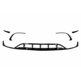 Posteriore diffusore nero Edition con terminali di scarico per Mercedes Classe A W176 (2015-2018) e Paraurti anteriore