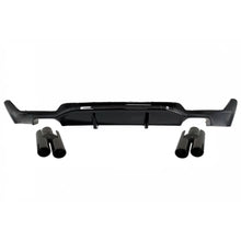 Carica l'immagine nel visualizzatore di Gallery, Posteriore diffusore per BMW Serie 4 F32 Coupe F33 Cabrio F36 Gran Coupe (2013-) Terminali di scarico Nero lucido M