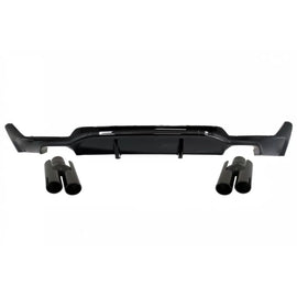 Posteriore diffusore per BMW Serie 4 F32 Coupe F33 Cabrio F36 Gran Coupe (2013-) Terminali di scarico Nero lucido M