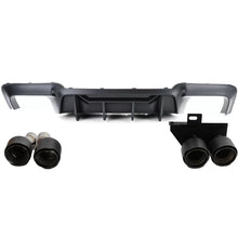 Carica l'immagine nel visualizzatore di Gallery, Posteriore diffusore conversione + carbonio terminali di scarico compatibile BMW F10 F11 520 523 525 528 530