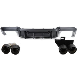 Posteriore diffusore conversione + carbonio terminali di scarico compatibile BMW F10 F11 520 523 525 528 530