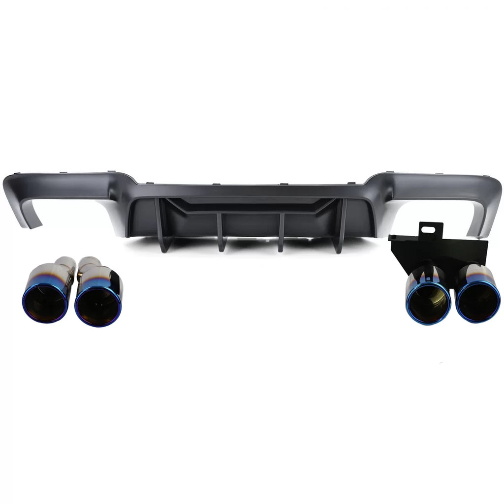Posteriore diffusore conversione + titanium terminali di scarico per Serie 5 BMW F10 F11 520 523 525 528 530
