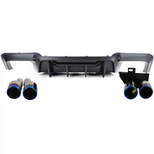 Carica l'immagine nel visualizzatore di Gallery, Posteriore diffusore conversione + titanium terminali di scarico per Serie 5 BMW F10 F11 520 523 525 528 530
