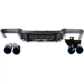 Posteriore diffusore conversione + titanium terminali di scarico per Serie 5 BMW F10 F11 520 523 525 528 530