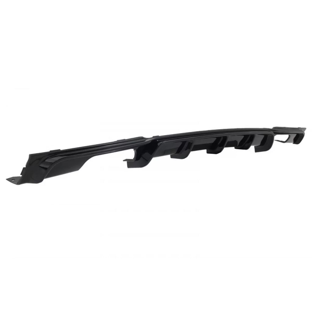 Posteriore diffusore Doppia uscita Nero lucido Edition con Terminali di scarico M-potenza nero per BMW Serie 3 F30 F31