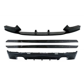 Posteriore diffusore Doppia uscita con Splitter anteriore e Minigonne aggiuntivo Lip estensioni per BMW Serie 2 F22 F23