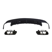 Carica l'immagine nel visualizzatore di Gallery, Posteriore diffusore con Terminali di scarico nero per Mercedes CLA W117 X117 Shooting freno (2013-2018) Sport Pack