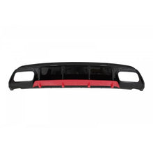 Posteriore diffusore con Terminali di scarico nero e splitter alette per Mercedes Classe A W176 restyling (2015-2018)