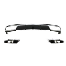 Posteriore diffusore con Terminali di scarico cromato per Mercedes Classe E W212 restyling (2013-2016) E65 design solo