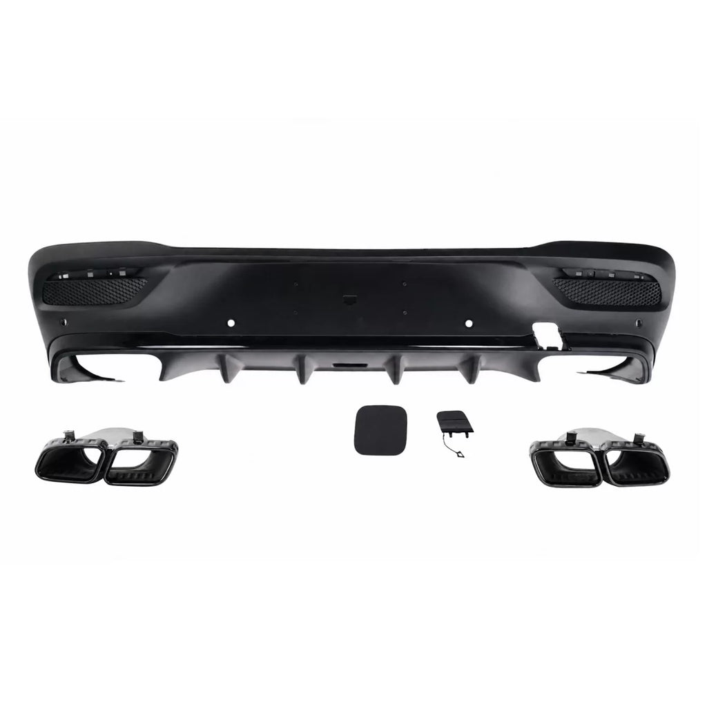 Posteriore diffusore con Terminali di scarico per Mercedes GLE Coupe C167 Sport Line (2019-2025)