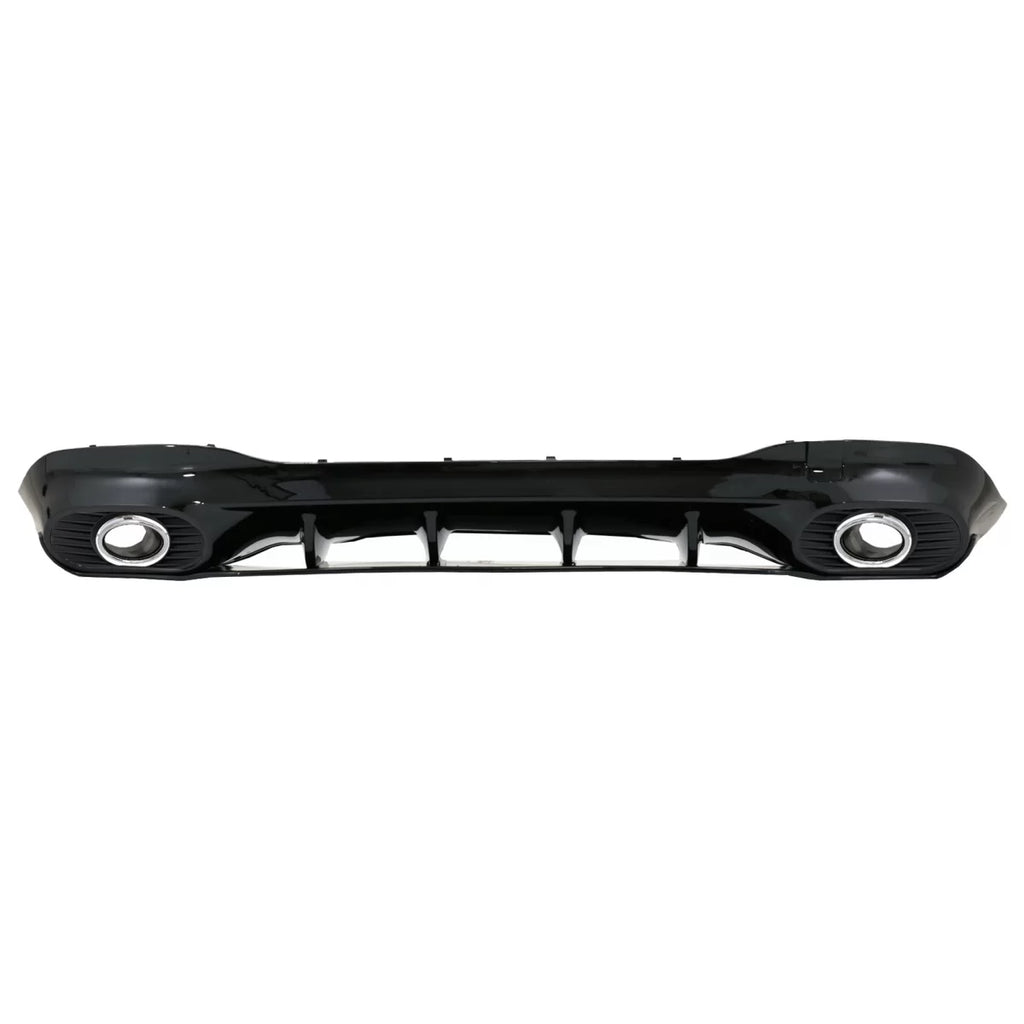 Posteriore diffusore e Terminali di scarico argento con Griglia anteriore Nero lucido per Mercedes CLA X118 Shooting
