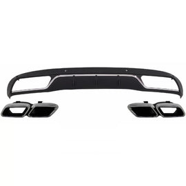 Posteriore diffusore con Terminali di scarico terminale di scarico kit per Mercedes Classe C W205 S205 standard