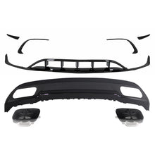 Posteriore diffusore con Terminali di scarico terminale di scarico con splitter alette Aero per Mercedes Classe A W176