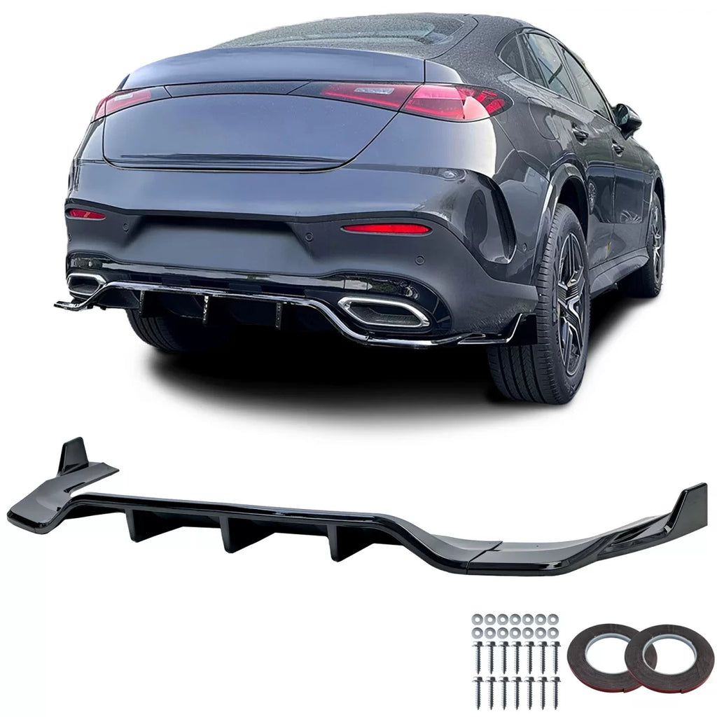 Posteriore diffusore Nero lucido per Mercedes GLC Coupe C254 da 2022
