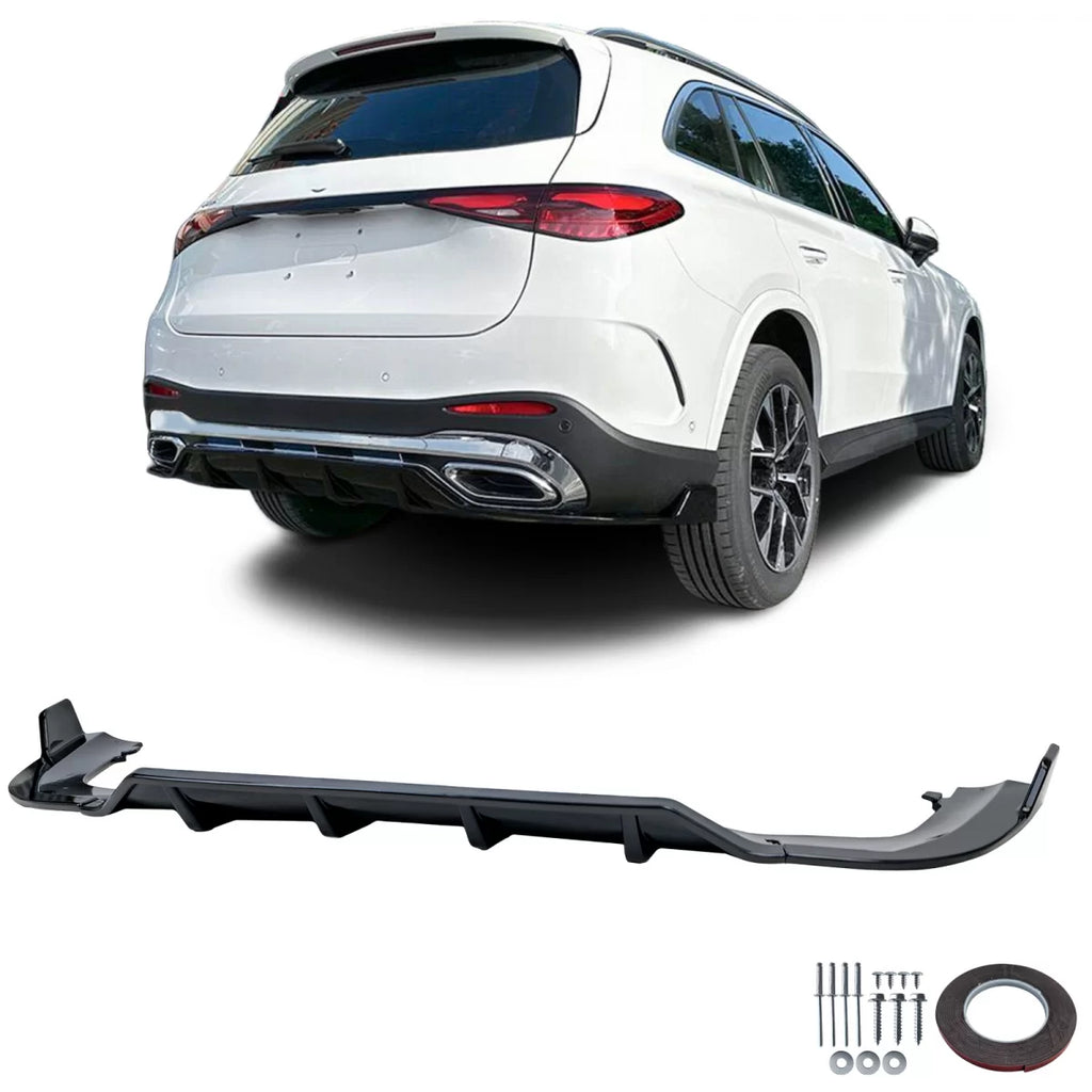 Posteriore diffusore Nero lucido per Mercedes GLC X254 SUV da 2022