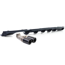 Posteriore diffusore opaco + doppio scarico terminale di scarico nero per BMW F30 F31 316i 318i 320i