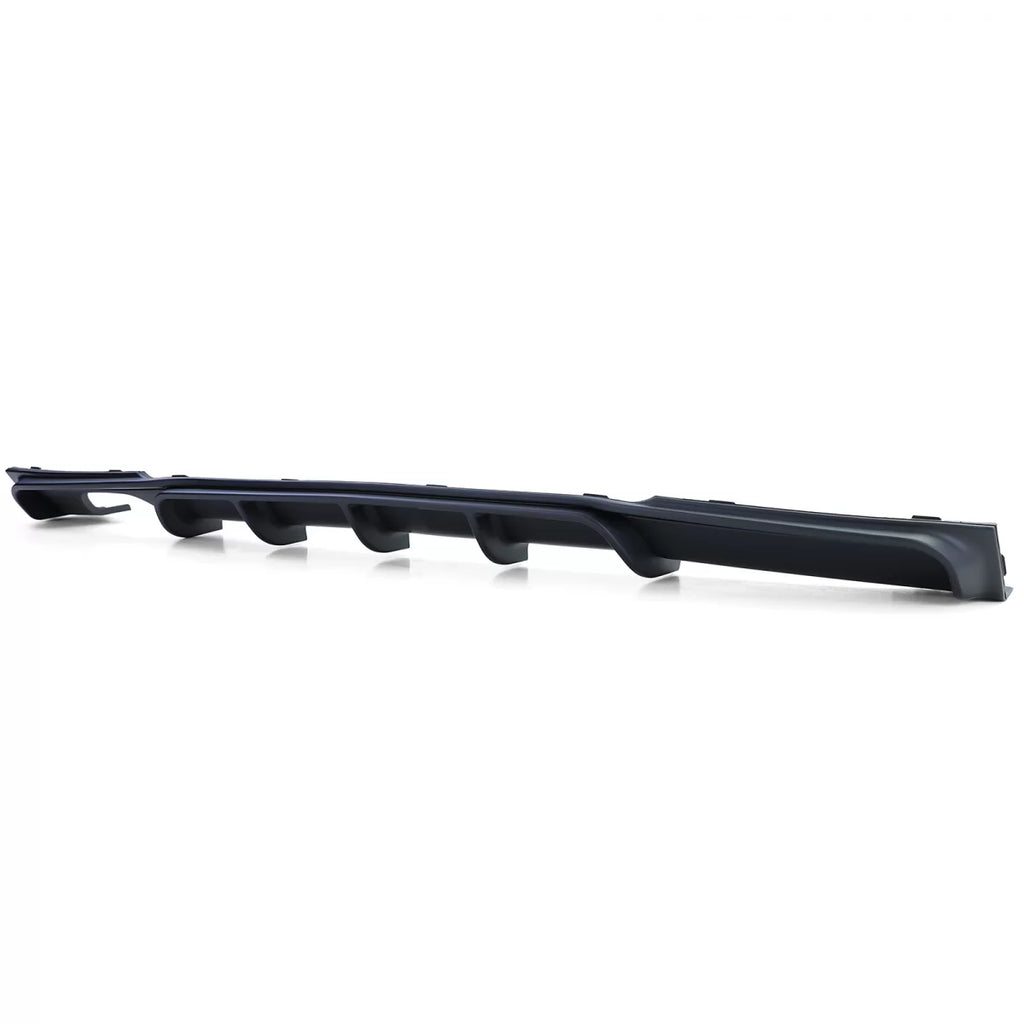 Posteriore diffusore opaco + doppio scarico terminale di scarico nero per BMW F30 F31 316i 318i 320i