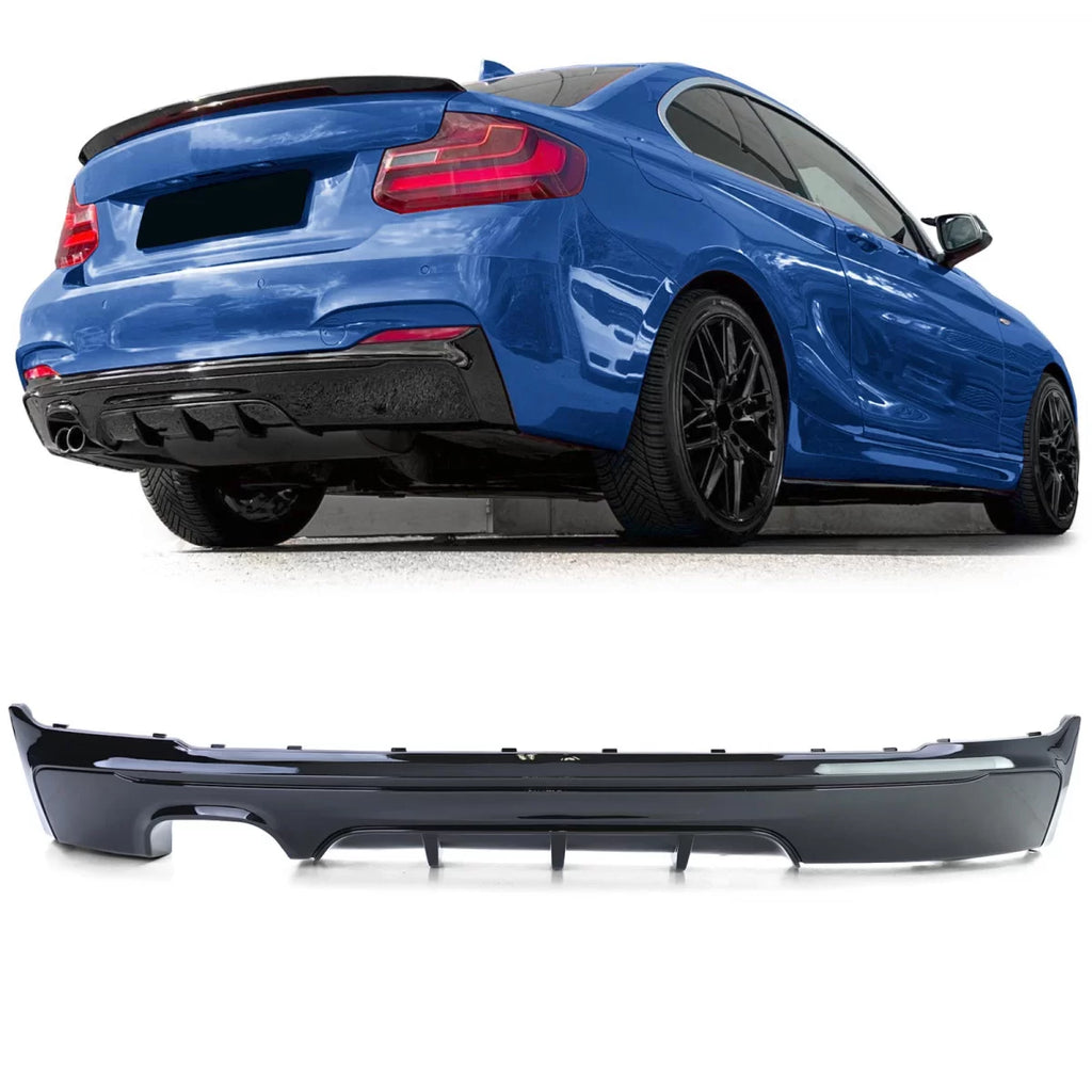 Posteriore diffusore Performance nero lucido compatibile Serie 2 BMW F22 F23 220 225 228 230