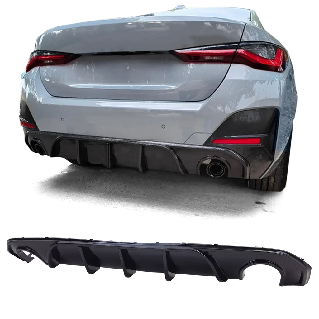 Posteriore diffusore Performance nero lucido compatibile per Serie 4 BMW G26 Gran Coupe 420 430