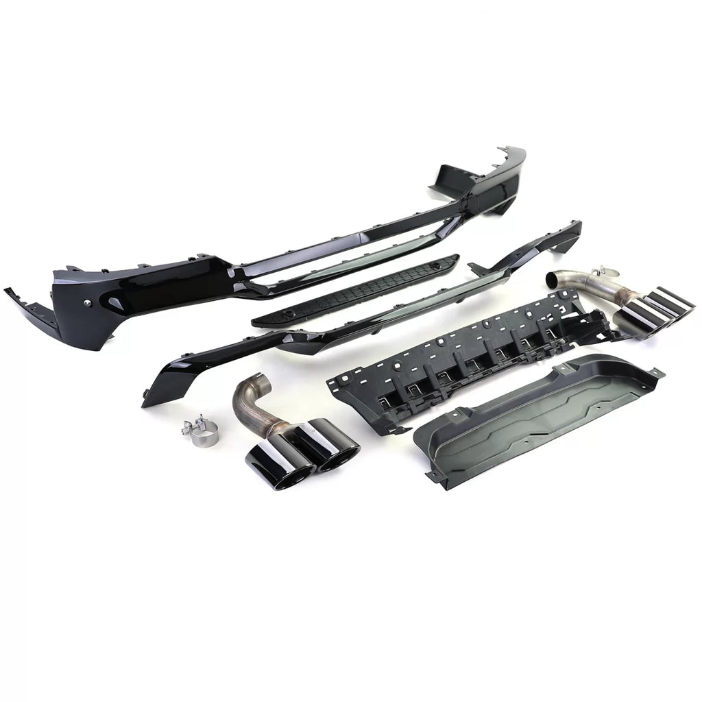 Posteriore diffusore Performance conversione + nero terminali di scarico compatibile BMW X4 G02 18-21