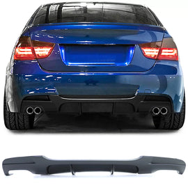 Posteriore diffusore Performance doppio scarico compatibile entrambi lati per Serie 3 BMW E90 E91 05-12