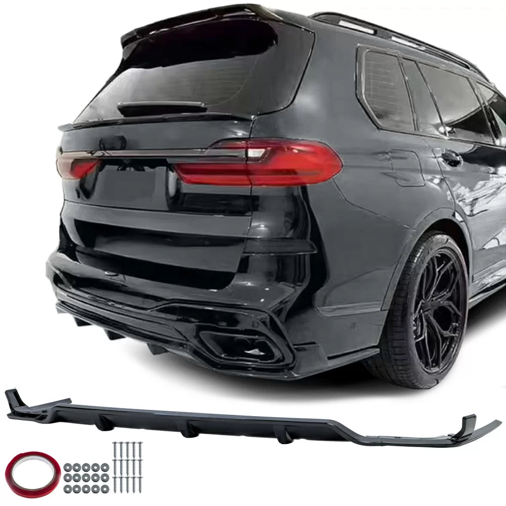Posteriore diffusore Performance Nero lucido per BMW X7 G07 da 2019