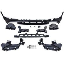 Carica l'immagine nel visualizzatore di Gallery, Posteriore diffusore Sport + nero terminali di scarico per Mercedes GLC X253 19-22 restyling
