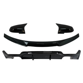 Posteriore diffusore con Spoiler baule e Calotte specchietti per BMW Serie 4 F32 Coupe (2013-) M Performance design
