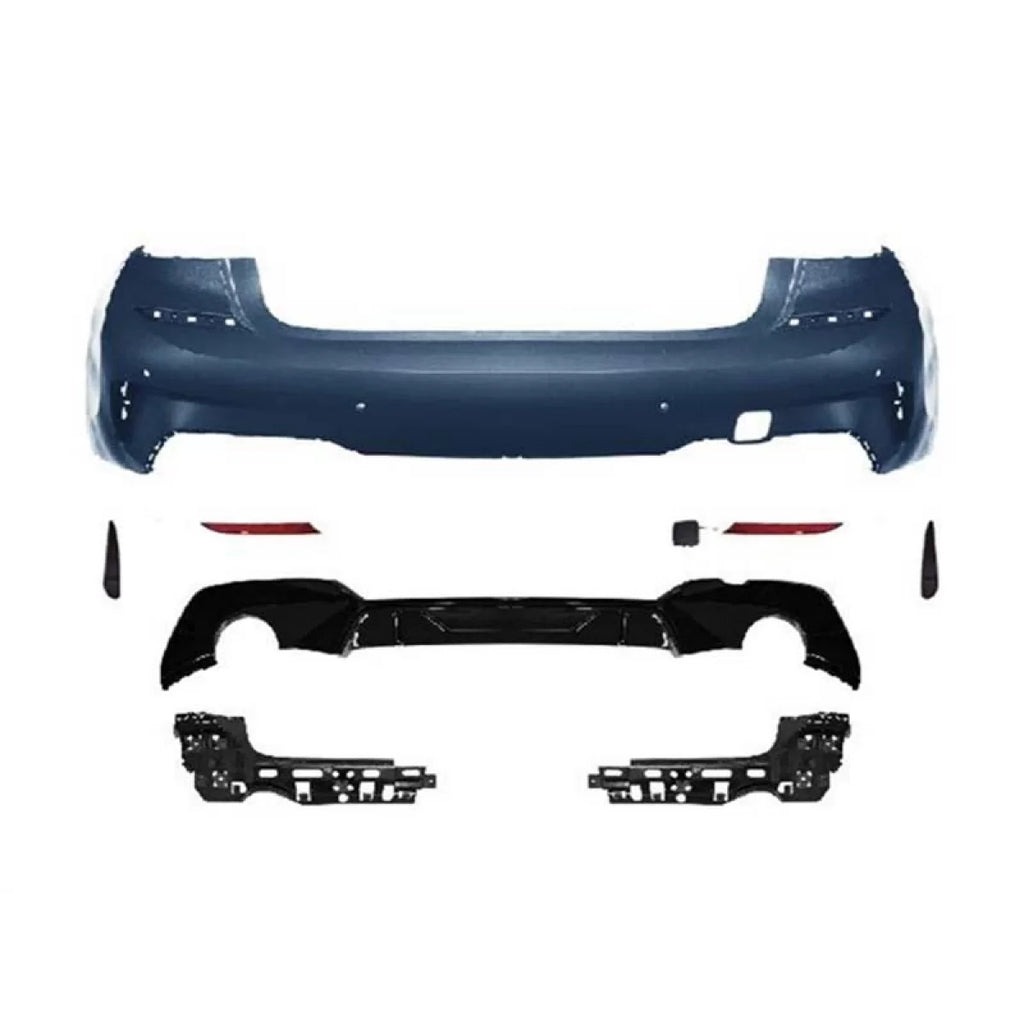 Posteriore M tech paraurti per BMW Serie 3 G20 berlina 2019-2022 per Terminali di scarico tipo 320i, 320d, 330i, 330e