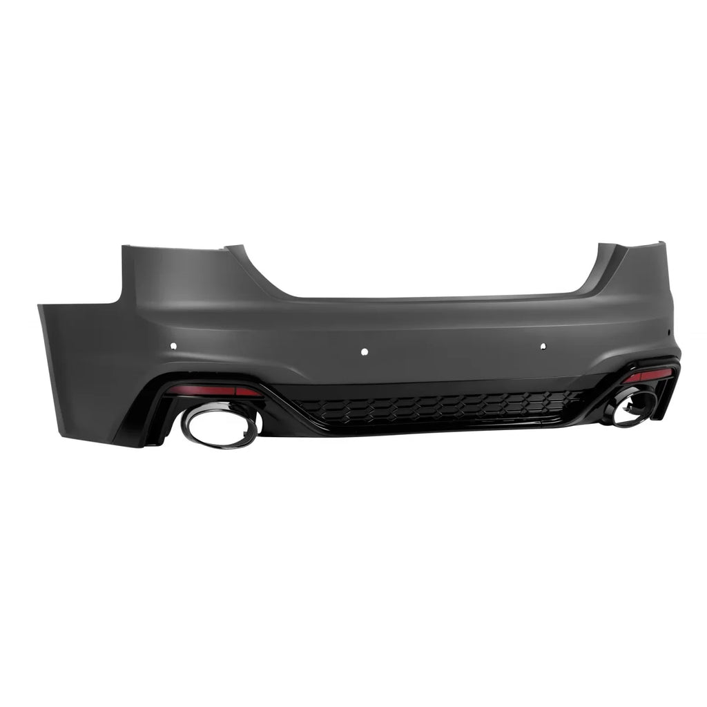 Paraurti posteriore Audi A5 Sportback Coupé Cabrio 2020-2024 stile RS5 con terminali neri