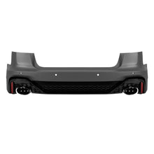 Paraurti posteriore Audi A6 berlina 2015-2018 stile RS6 con terminali neri – vista 1