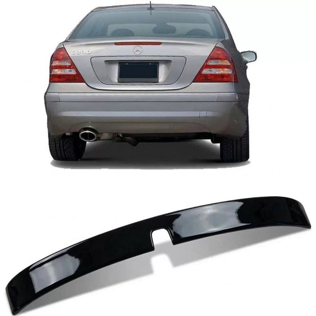Lunotto posteriore spoiler A design / A design per Mercedes Classe C W203 Nero lucido!