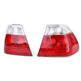 Rosso bianco Fanali posteriori compatibile per Serie 3 BMW E46 berlina 98-01