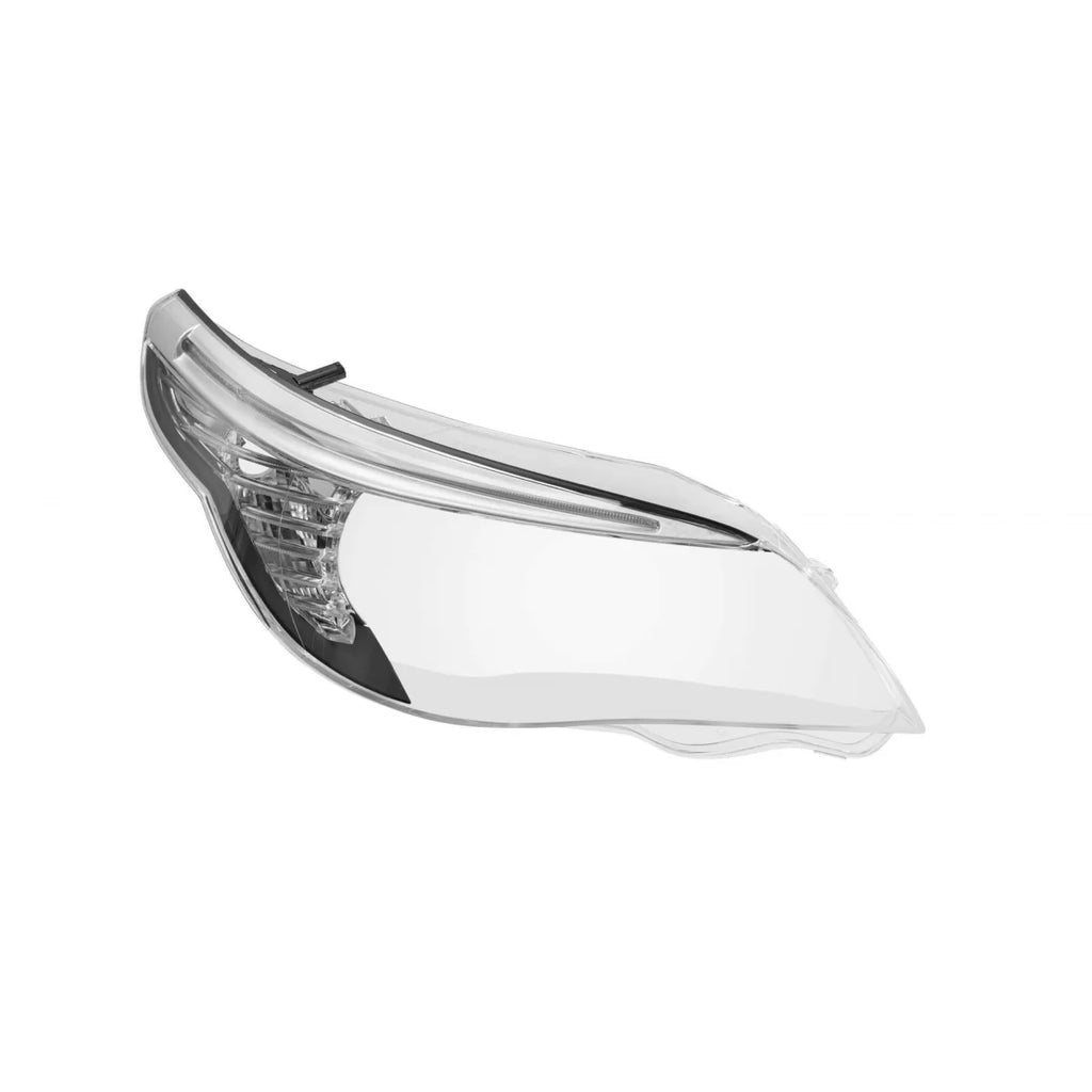 Trasparente faro destro con LED palpebra e cromato modanatura per BMW Serie 5 E60 berlina LCI, E61 Touring LCI 2007-2010