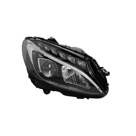 Destro statico LED faro anteriore per Mercedes Classe C W205 berlina, S205 station wagon 2014-2018