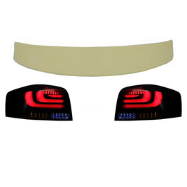 Spoiler tetto per AUDI A3 8P hatchback (2003-2008) con Full LED fanali posteriori luce Bar Indicatori di direzione