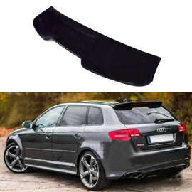 Spoiler tetto per Audi A3 8P Sportsback 5D 03-11 RS3 stile Nero lucido in plastica ABS