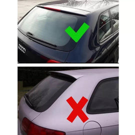 Spoiler tetto per Audi A3 8P Sportsback 5D 03-11 RS3 stile Nero lucido in plastica ABS