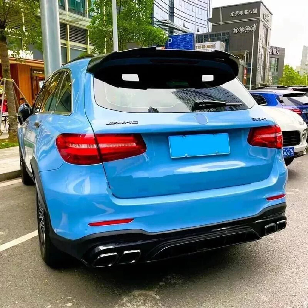 Spoiler tetto per Mercedes-Benz GLC-Classe X253 15+ Nero lucido in plastica ABS