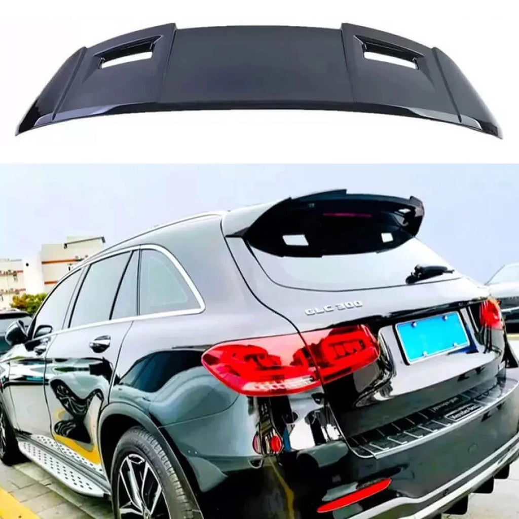 Spoiler tetto per Mercedes-Benz GLC-Classe X253 15+ Nero lucido in plastica ABS