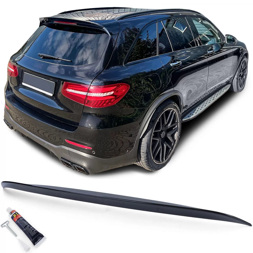 Spoiler tetto Spoiler posteriore lip Nero lucido per Mercedes GLC X253 SUV 15-22