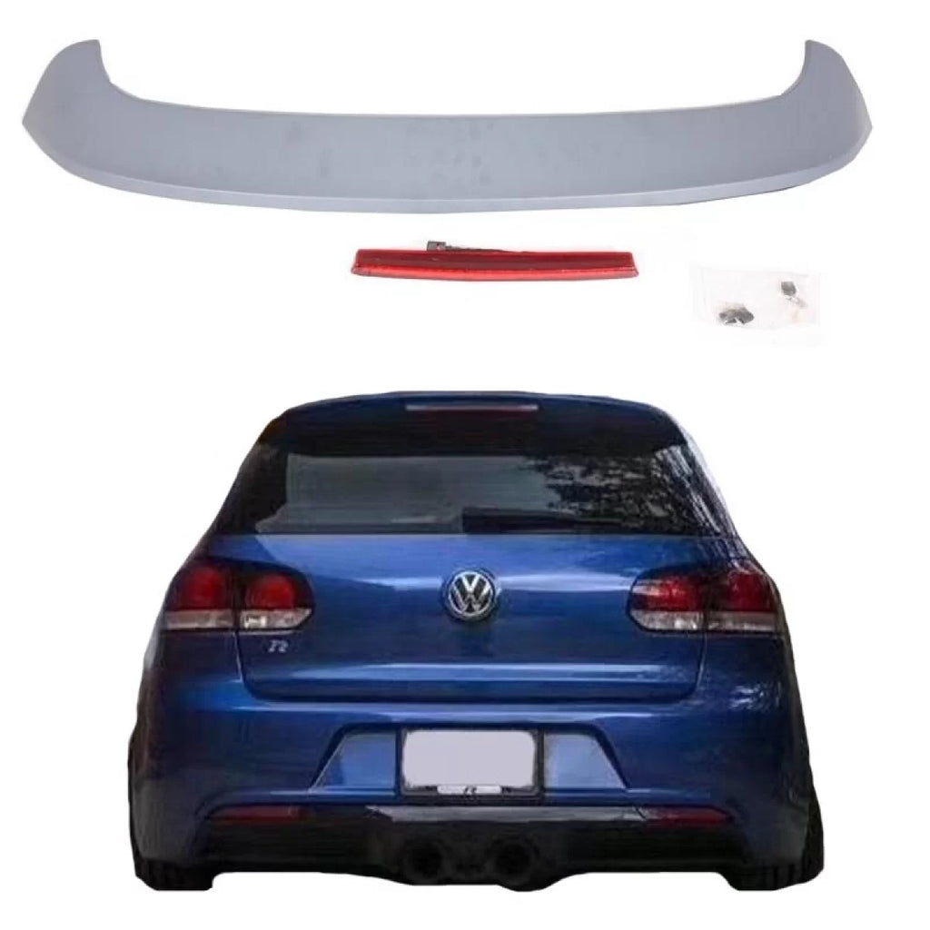 Spoiler tetto per VW Golf VI (6) 08-11 GTI / R20 stile con 3rd freno luce ABS plastica