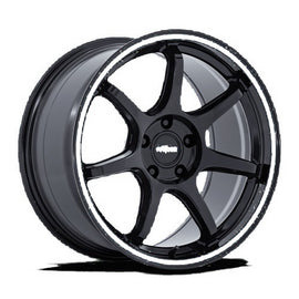 Rotiform BPU Gloss Black, Teal Stripe — foto rappresentativa