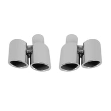 Rotondo cromato GT stile Terminali di scarico per Porsche Panamera 2010-2013, lunghezza 270mm, ingresso 65mm