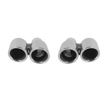 Rotondo cromato GT stile Terminali di scarico per Porsche Panamera 2010-2013, lunghezza 270mm, ingresso 65mm