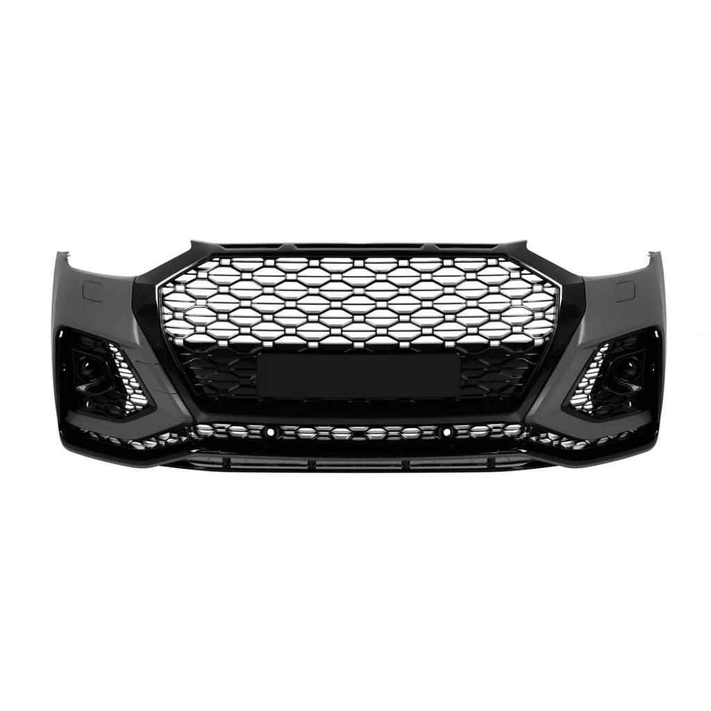 RS Paraurti anteriore per Audi Q5 2021-2023 con nero modanatura strisce