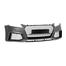 RS-stile Paraurti anteriore per Audi TT Coupe, cabriolet 2016-2021 con Nero lucido griglia