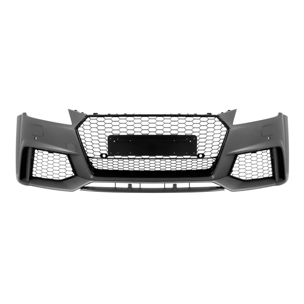 RS-stile Paraurti anteriore per Audi TT Coupe, cabriolet 2016-2021 con Nero lucido griglia