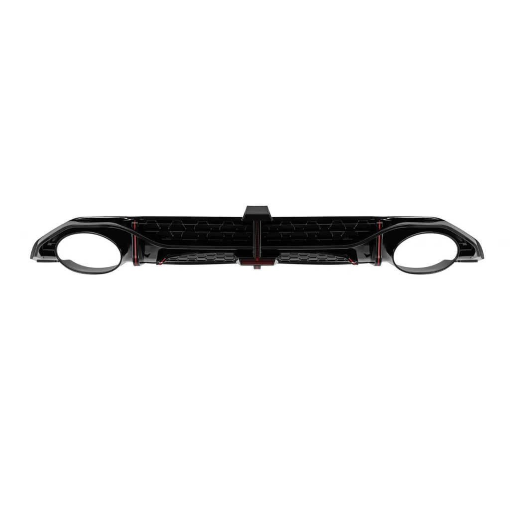 Diffusore Audi A3 Hatchback 2020-2024 stile RS3 S-line con terminali neri